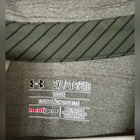 Under Armour men’s Gray Performance heatgear golf Polo Shirt - Picture 2 of 7